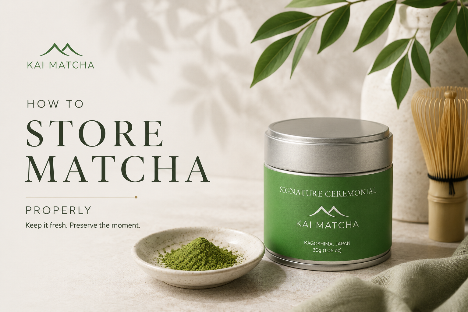 How to Store Matcha Properly and Keep It Fresh Longer