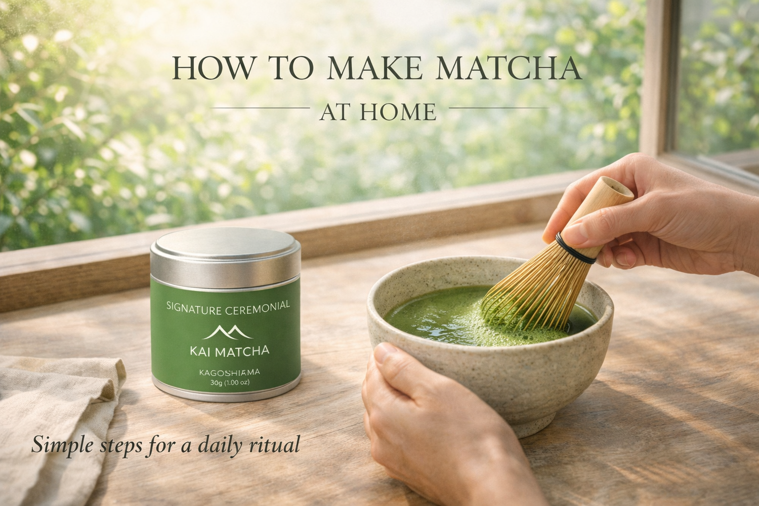 How to Make Matcha at Home Step by Step