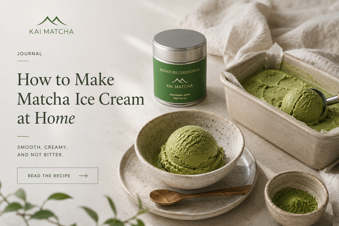 How to Make Matcha Ice Cream at Home That’s Smooth and Not Bitter