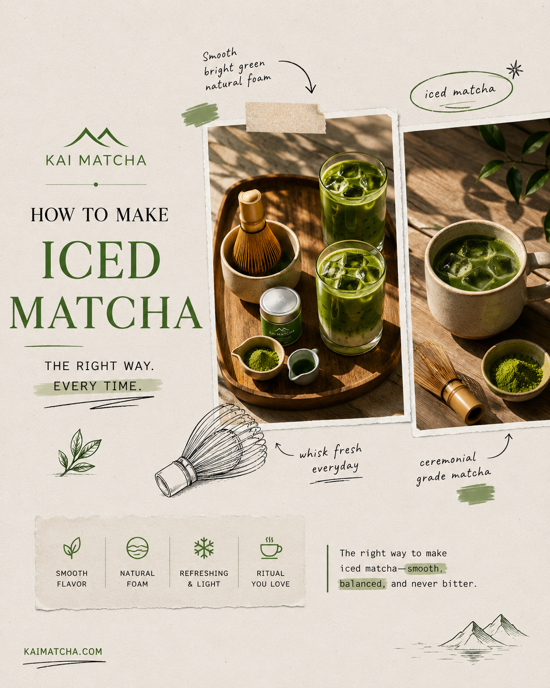 How to Make Iced Matcha Like a Café (Step-by-Step)