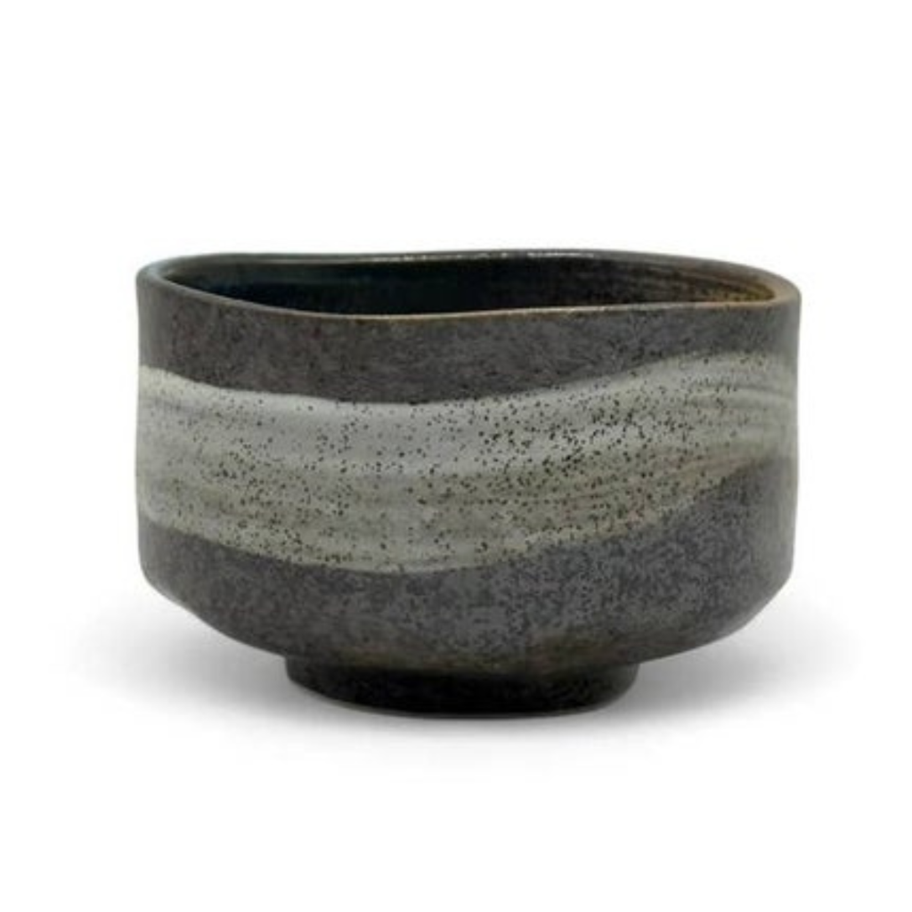 Brushstroke Brown Mino-yaki Chawan