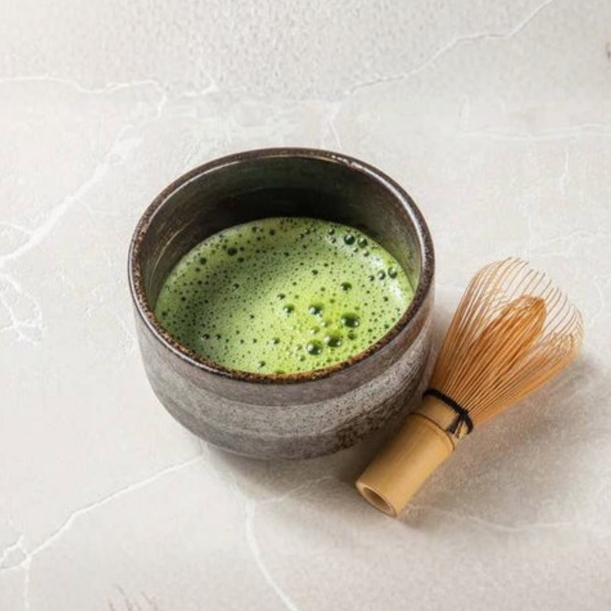 Brushstroke Brown Mino-yaki Chawan