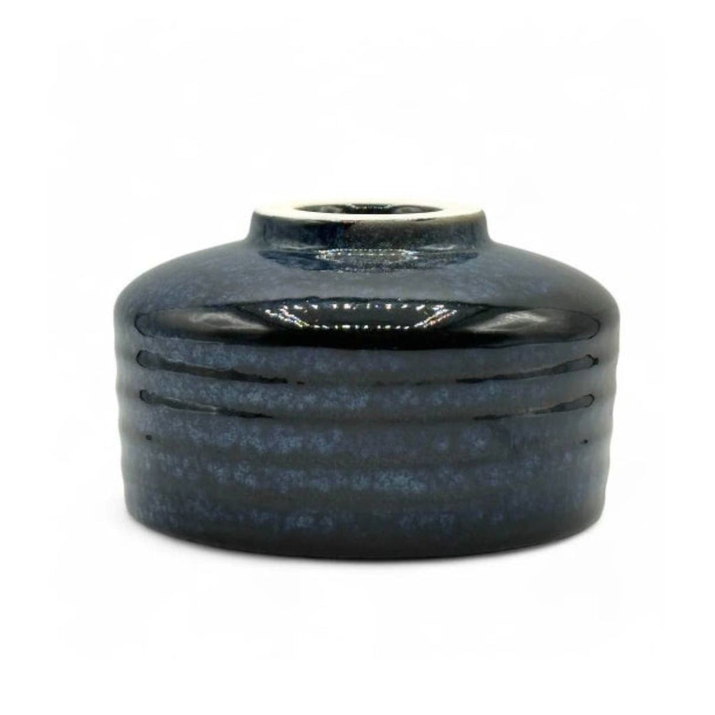 Ruri Kessho Blue Mino-yaki Chawan