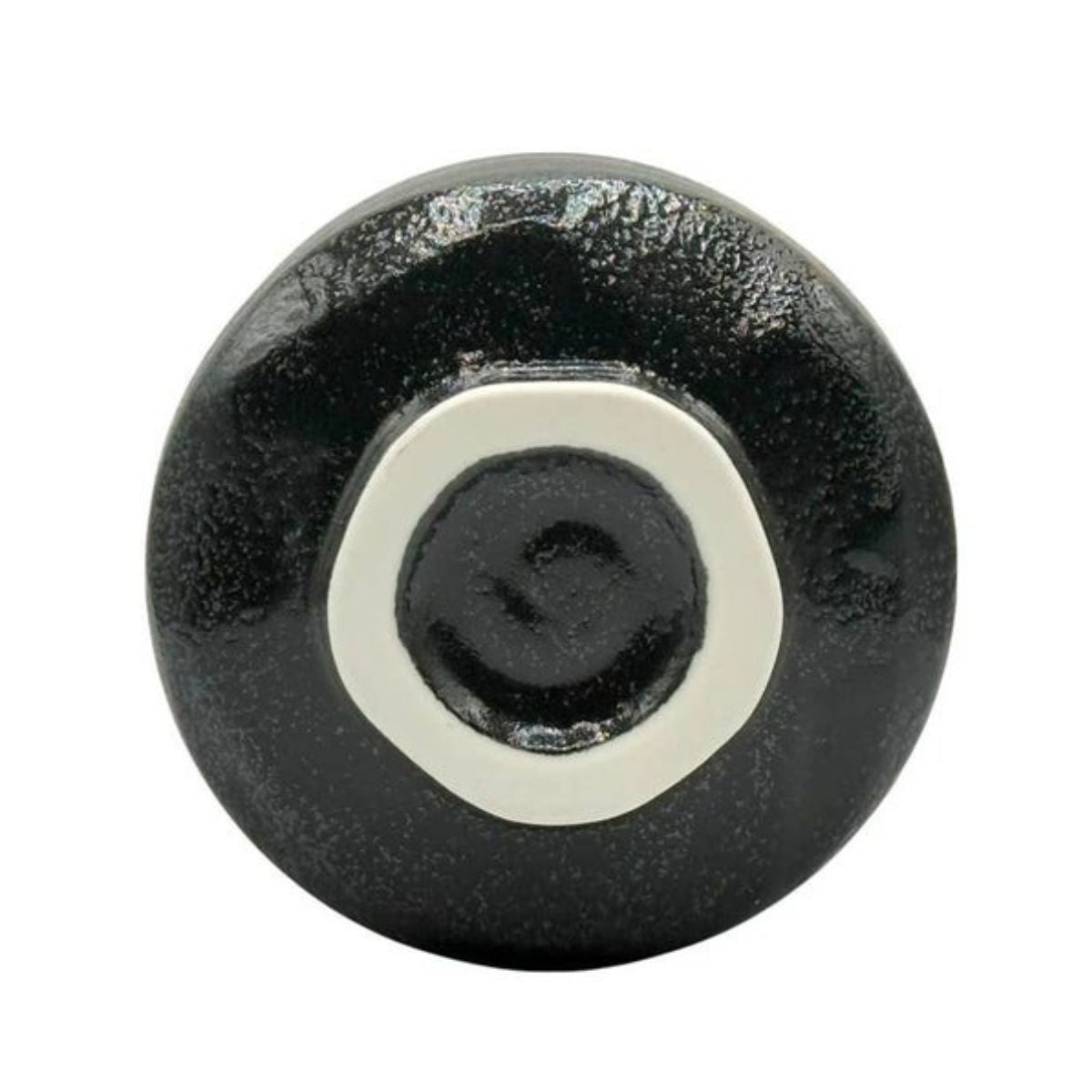 Kuro Sunafuki Black Mino-yaki Chawan